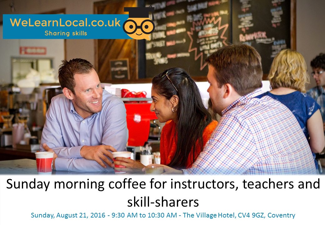 welearnlocal's tweet image. All #covhour instructors... Catch up with other instructors and work together on marketing welearnlocal.co.uk/events.html