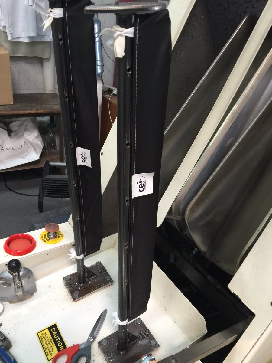 Blade covers keep the blade off of the airbag. Longer lasting airbag Garlandsupply.com coversetc.com