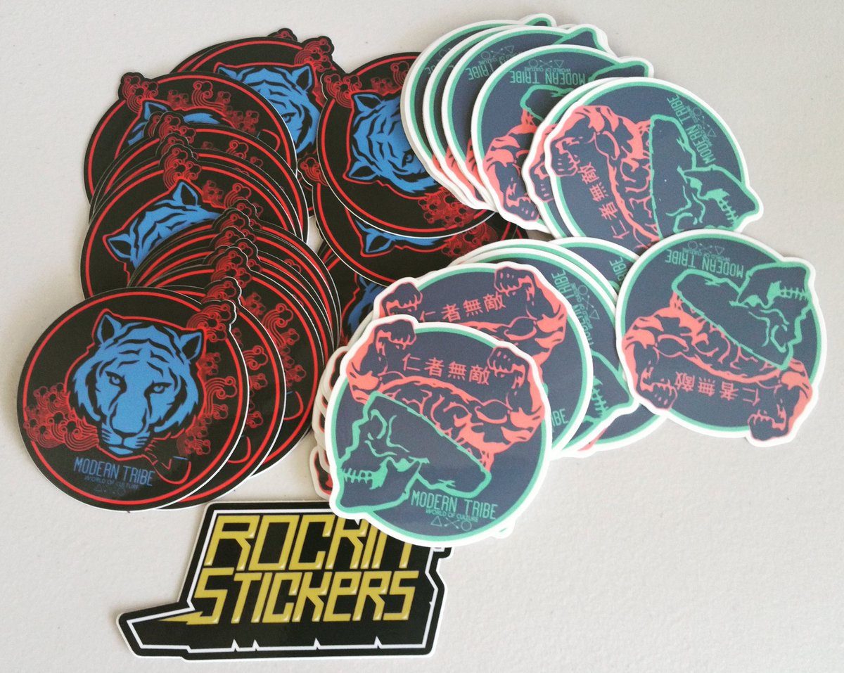 mtribeworld's tweet image. Got our new stickers from @rockinstickers  who want some?? 🙋🙋🙋