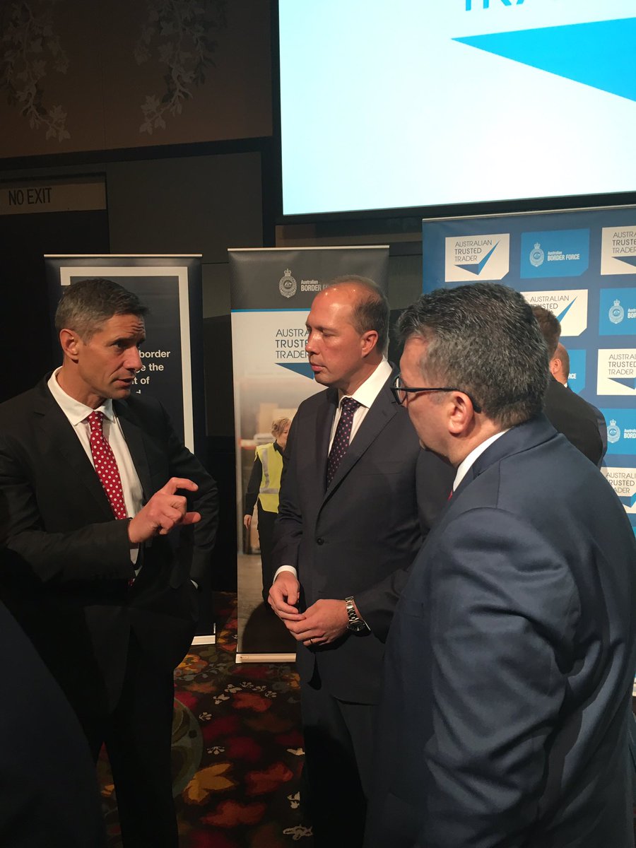 keithjpitt's tweet image. With @PeterDutton_MP &amp;amp; @exportmeat this morning congratulating participants in Oz Trusted Trader @Austrade #ausbiz