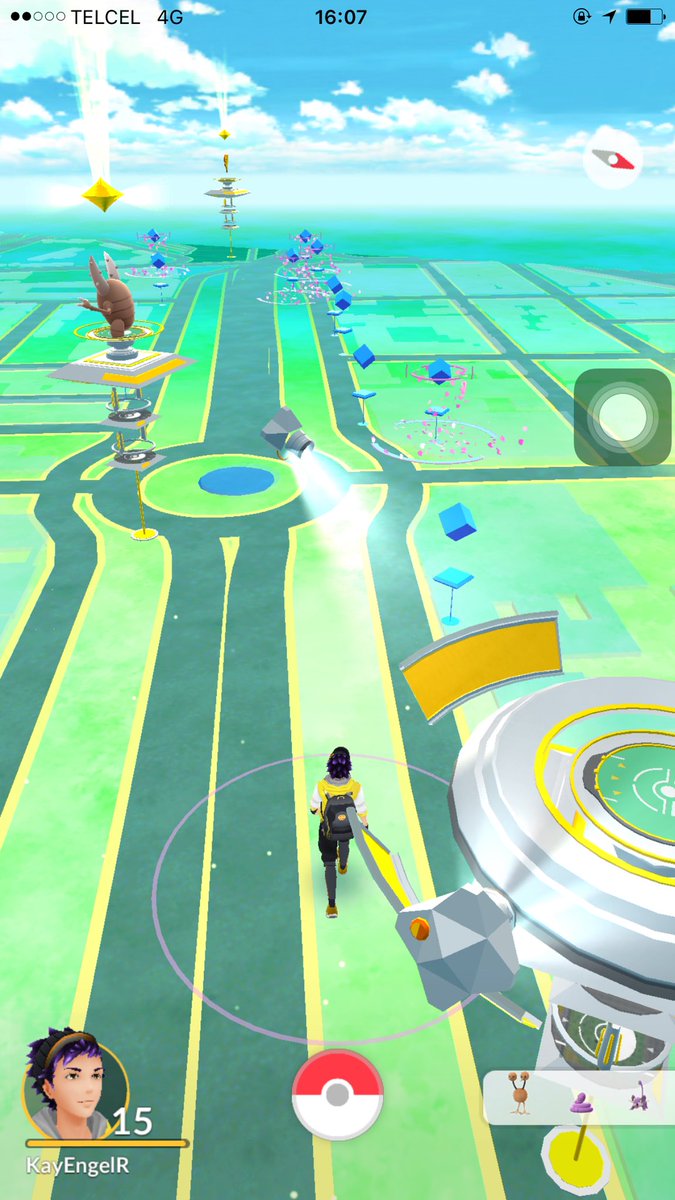 AngelDavidRicoC's tweet photo. 3 gimnasios, los tres instinct 💛 #InstinctRules #PokemonGoMexico https://t.co/9vBF54VcGZ