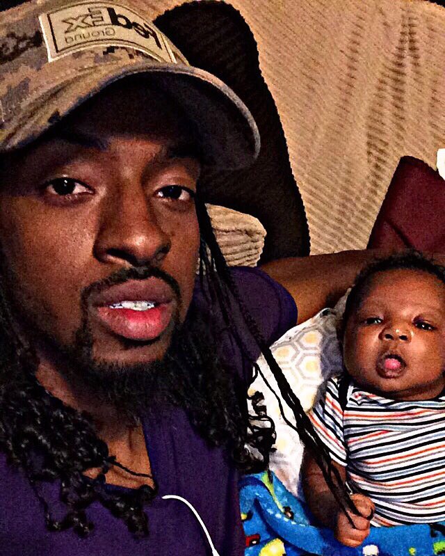 Void_Filler09's tweet photo. Nothing like being a Dad and I'm only 4 weeks in! I'm gonna enjoy and appreciate this journey! #LilSteph 👶🏾👑 https://t.co/D2Q0r0WIXp
