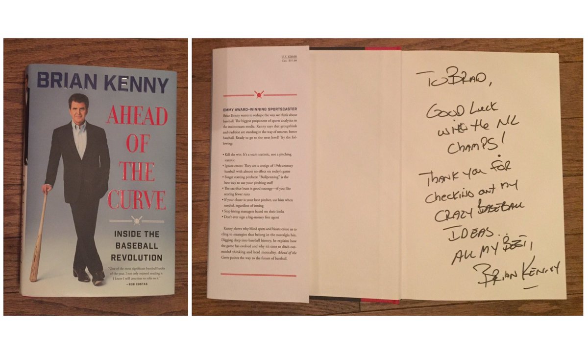 celeBRADtion's tweet photo. An incredible book! Every baseball fan needs to read this. Thank you @MrBrianKenny  #AheadOfTheCurve #Baseball https://t.co/qmZFZg6RMr