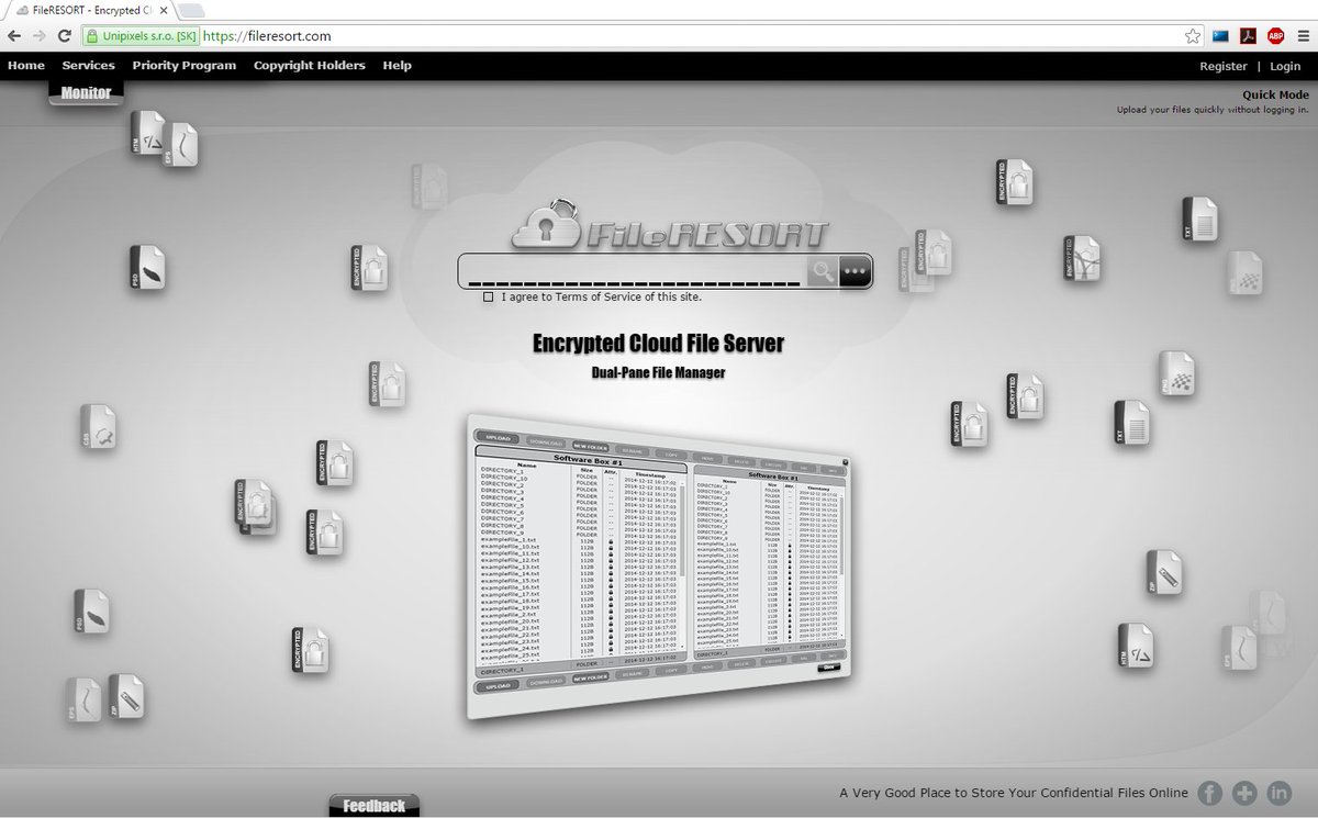 FileResort's tweet image. @FileResort allows you to #store #encrypted #data #online. Prices start at amazing € 2.00 / 100GB.