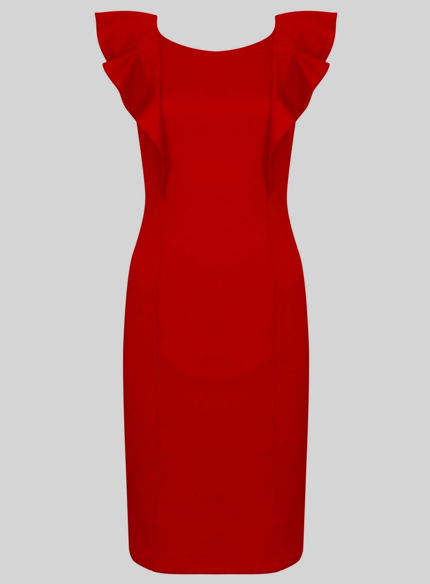 Shopafrolics's tweet photo. Red ruffle ponte wiggle dress by Dorothy Perkins - £14.99

https://t.co/lFANmCWEeV

#fashionhouruk #eshopsuk #kprs https://t.co/qT9wfQnJPn