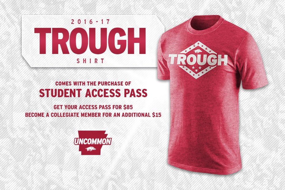 Must have 🐗 GAMEDAY shirt for every <a href="/ArkRazorbacks/">Arkansas Razorbacks 🐗</a> student! Buy your Access Pass now ➡️ arkansasrazorbacks.com/student-ticket…