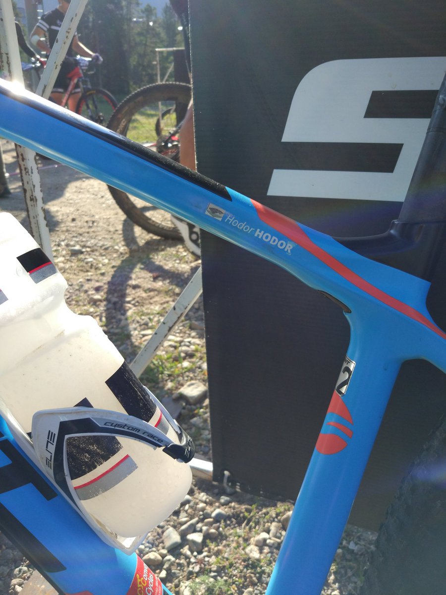 Channeling the strength of #Hodor to get Con back to the finish line today! #hail #Wheeler  <a href="/BreckEpic/">Breck Epic</a> :-) #GOT