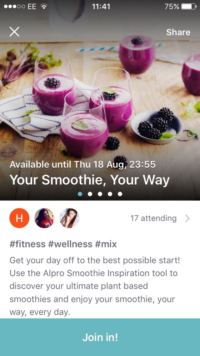 limitedjordz's tweet photo. Just tried an amazing smoothie recipe thanks to @feverapp #delicious ... Can't wait to try more on #feverapp 😍 https://t.co/V0ywVlfOZh