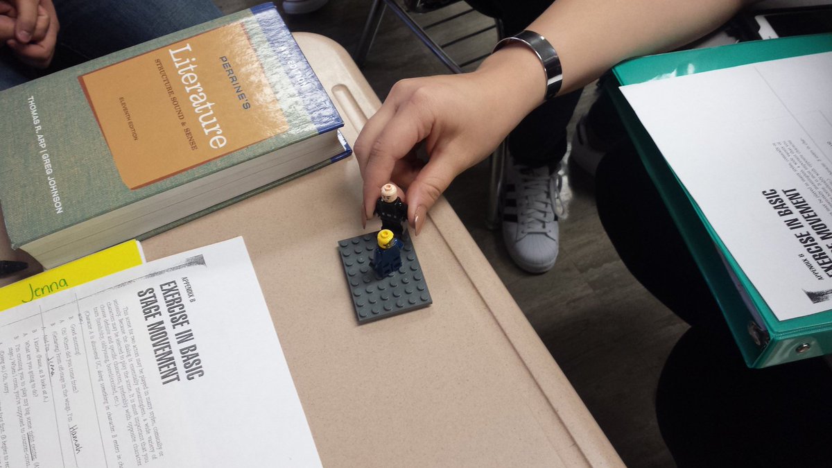 MrsCollinsEng's tweet photo. Stagecraft class using Legos to practice body movement & directions. #legosforlearning https://t.co/mkIM1cb6gd
