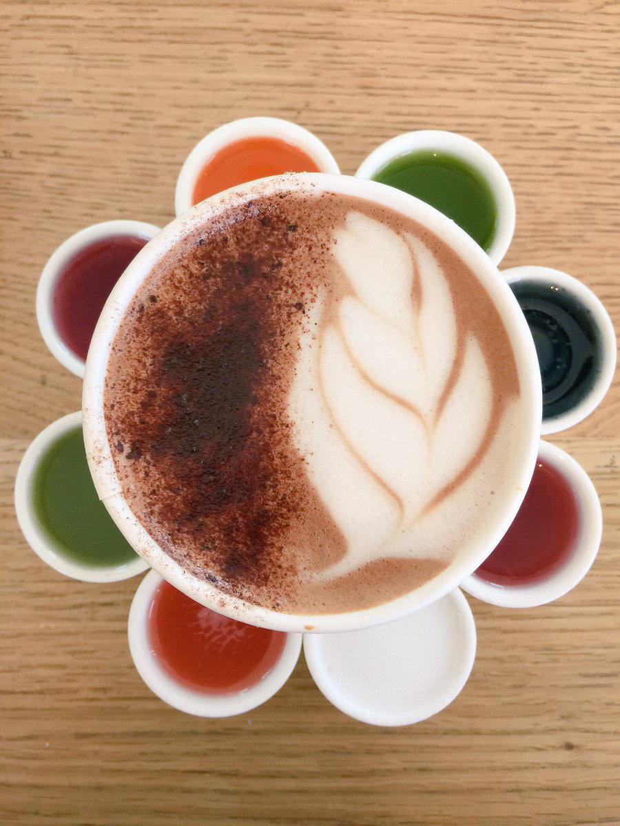 FoodHealsNation's tweet photo. It's the little things that can make your day! Love the #juiceflight at .@Vervecoffee .@juiceservedhere #JuiceHeals! https://t.co/HuSWuVTRvP