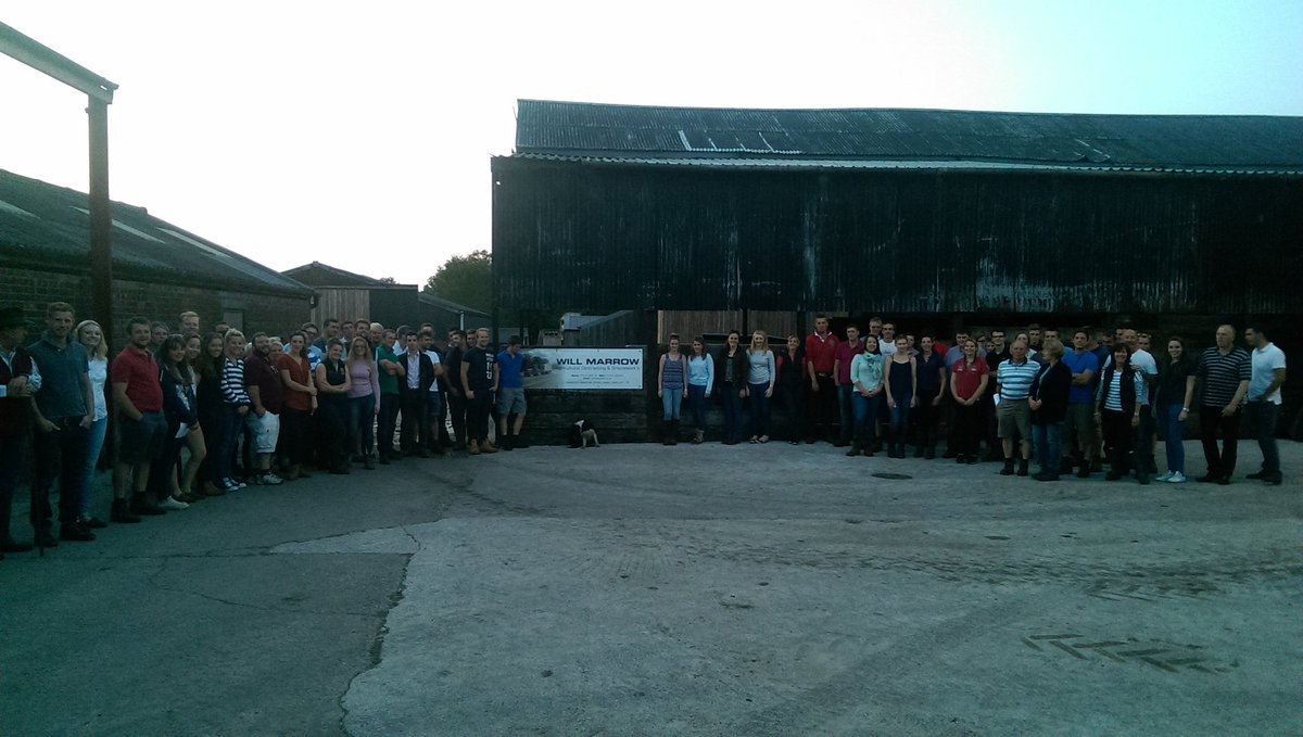 Great farm walk for <a href="/CheshireYFC/">Cheshire YFC</a>  this evening by kind permission  of the Marrow Family at Bagmere Farm. #farm24