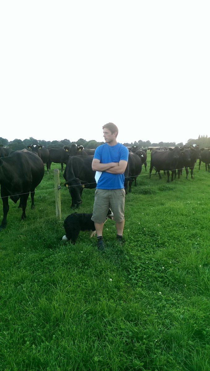 Andy talking about his family dairy farm this evening, very informative and great to see! #farm24 #farmwalk #cows