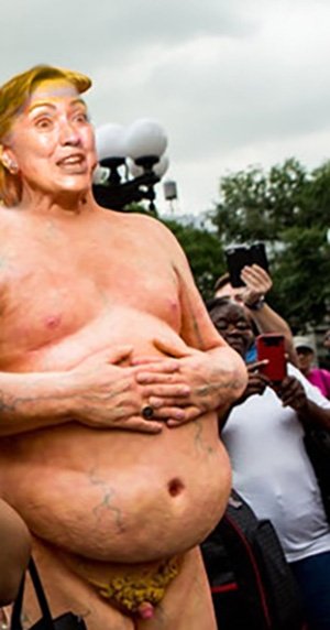 GrumpyPhelps's tweet photo. you guys sure you're seeing trump? #NakedTrump #clinton #hilaryclinton #donaldtrump https://t.co/dCRERVAvsW