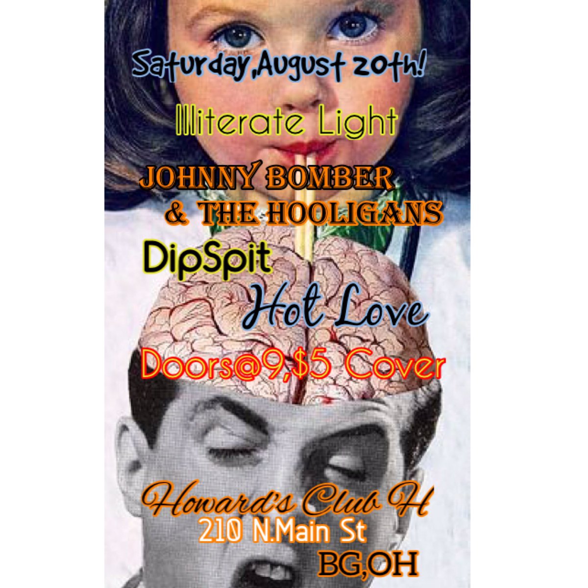 HowardsClub's tweet image. SATURDAY! #punkrock #livemusic #cheepbeer #bgsu #BGSUMoveIn #letsdance #vivalabgmusicscene