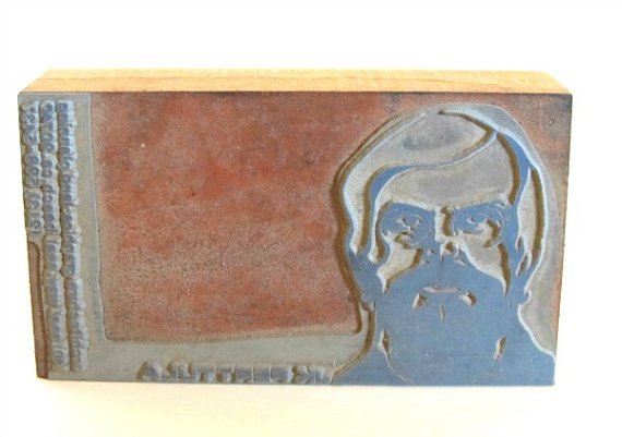 Printer's Block   JK Perttula by SeaSand etsy.me/2bm4k7r via <a href="/Etsy/">Etsy</a> #etsybloggers
