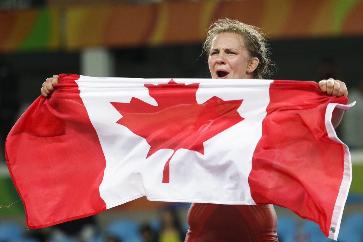 SportChek's tweet photo. Congrats to Erica Wiebe on your gold medal performance today! We are proud to support @TeamCanada in #Rio2016! https://t.co/w0eY4nPASk