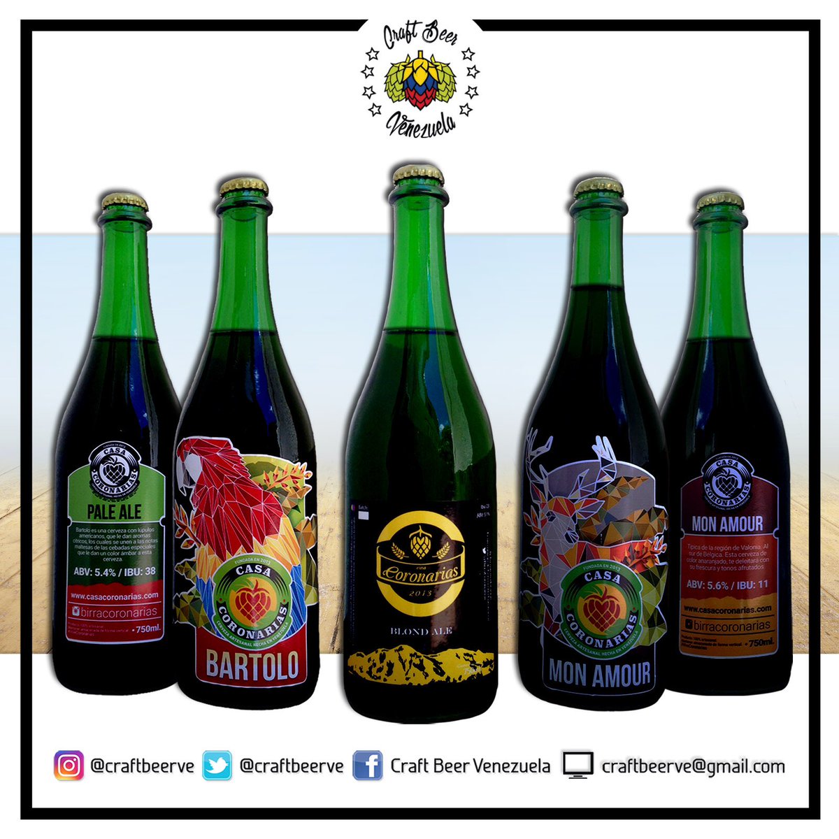 INFORMACIÓN Y PEDIDOS.

🇻🇪
📱 0424-266.93.65 (Whatsapp)
✉️ craftbeerve@gmail.com
📦 Delivery / Envíos Nacionales
🔞