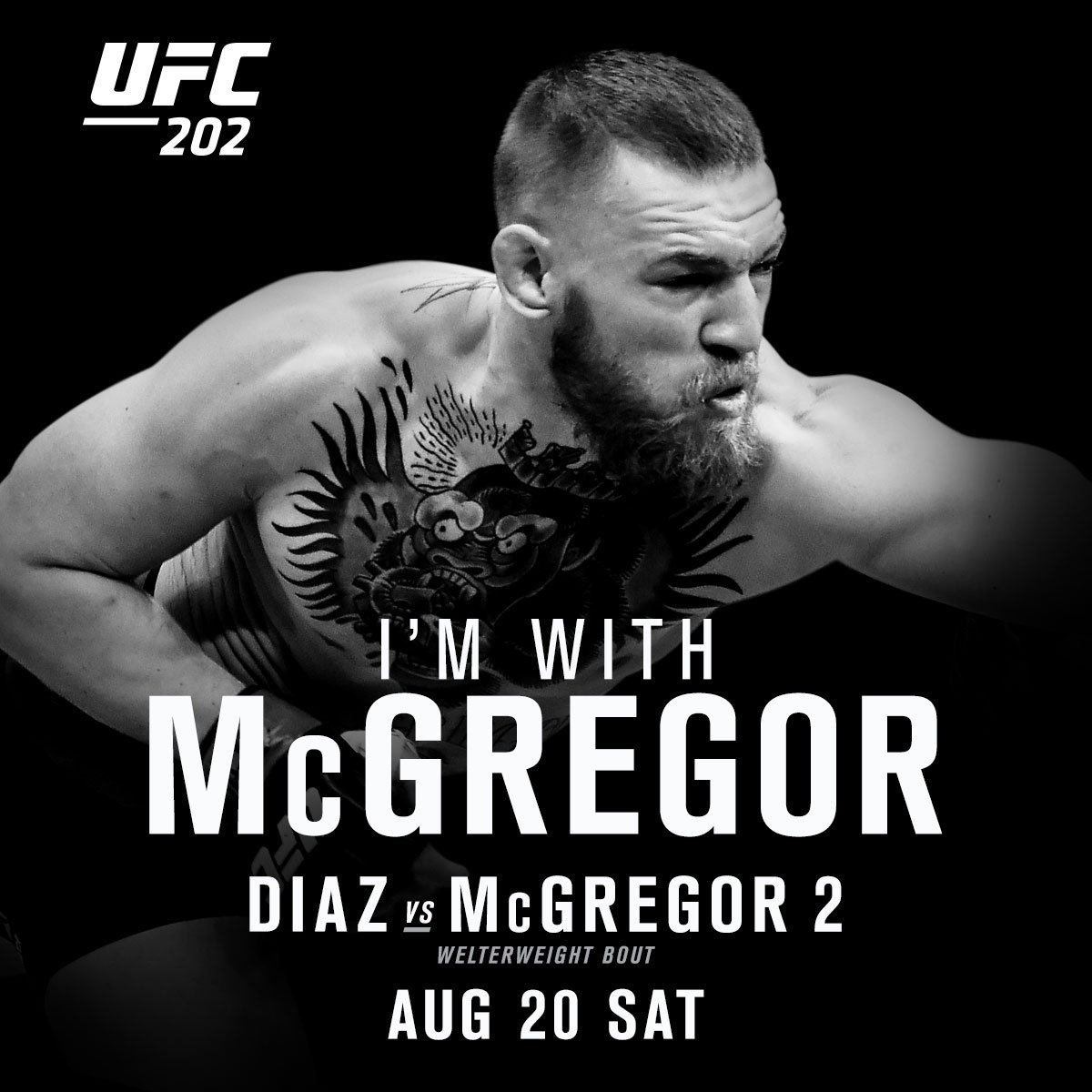 UFC_CA's tweet photo. RT if you're with @TheNotoriousMMA.
#UFC202 #ConorMcGregor https://t.co/GqNOkg6uey