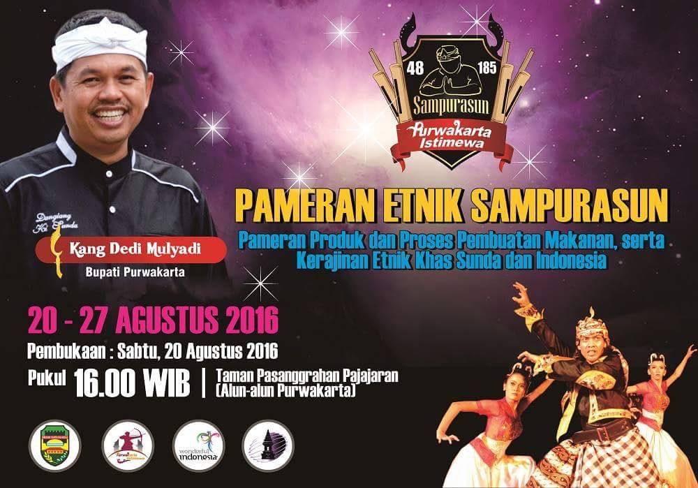 silakan hadir juga kesini, pameran etnik sampurasun msh dlm rangkaian #SampurasunPurwakarta NB : teu meunang nyampah