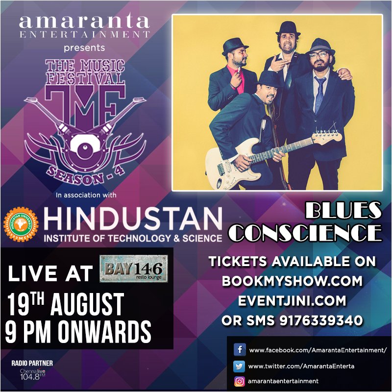 AmarantaEnterta's tweet photo. Get your dose of blues by Blues Conscience, live at Bay 146 tonight! https://t.co/3tUiB0P6T2