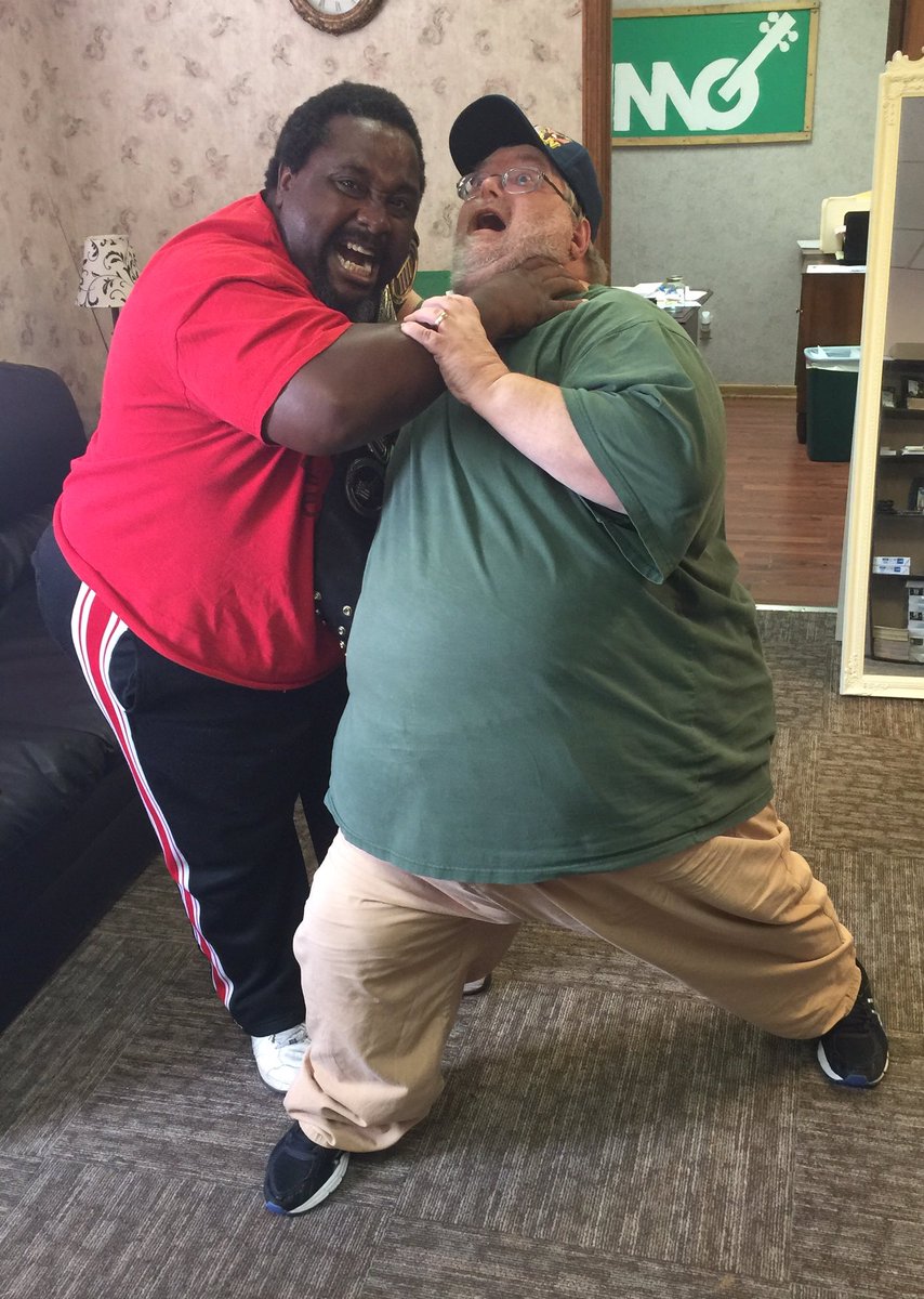 wonfouru's tweet image. Pro Wrestler Vic The Bruiser stopped by WMMG.. Did not like what I had to say..