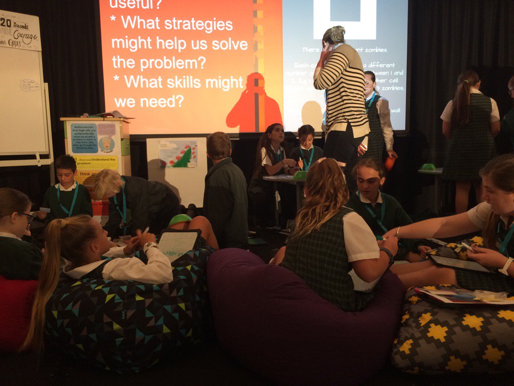 simonjob's tweet photo. Engagement: 300 seat auditorium and these students are engaged in a maths problem. #mathsnum16 https://t.co/1SttBm5OxY