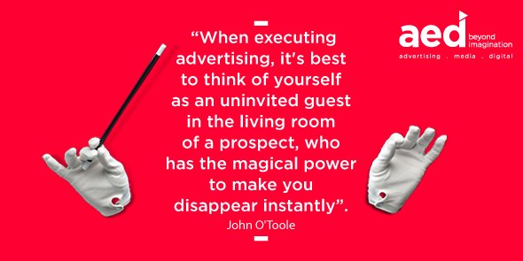 AED_in's tweet photo. Creating advertising that engages customers, is what we do best at AED.
#AED #Agency #Digital #Media https://t.co/VOjvLuOFZV