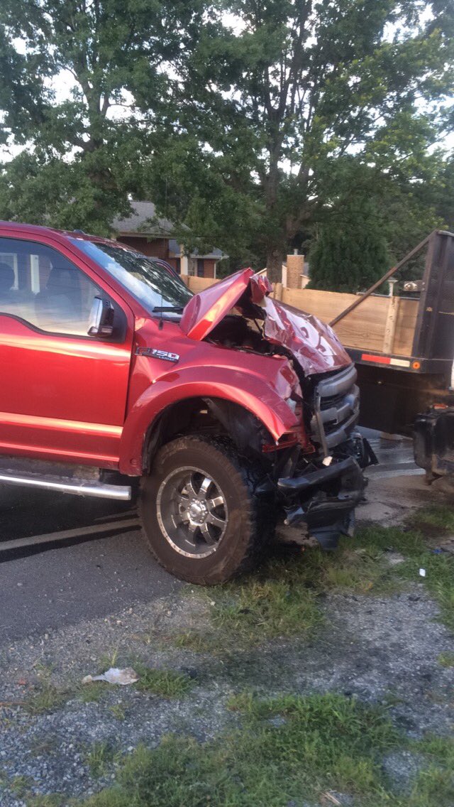 SC13FD's tweet image. Company 13 clearing up from a MVC. Pickup vs dump truck. Intersection of turner branch and Goodview