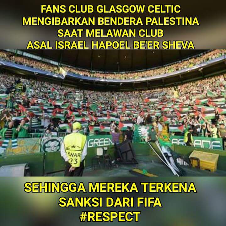 Supporter ter #Respect @celticfc