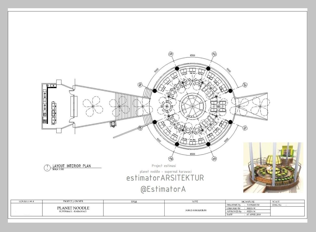 EstimatorA's tweet image. Resto &amp;amp; Cafe #ProjectEstimate ##estimatorARSITEKTUR
hitung RAB/budget/CostControl Project  #Arsitektur &amp;amp; #Interiors