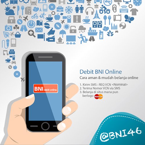 rusman_46's tweet photo. Nikmati diskon di puluhan merchant dengan menggunakan BNI Debit Online! https://t.co/0e1nswUCGk https://t.co/d9dt0AnHHQ