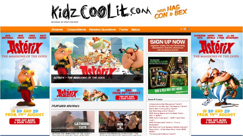 .<a href="/UKKaleidoscope/">Kaleidoscope</a> .<a href="/AsterixMovieUK/">Asterix & Obelix</a> Asterix The Mansions of the Godz in Cinemas today.   bit.ly/2aG85t8