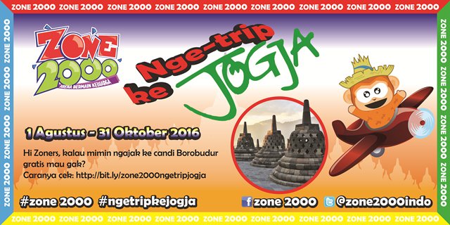 zone2000indo's tweet photo. Hi Zoners, buruan ikutan undian trip ke Jogja bareng zone 2000. Caranya: https://t.co/PNhdHKnrYi #zone2000 https://t.co/CHehKHEuJx