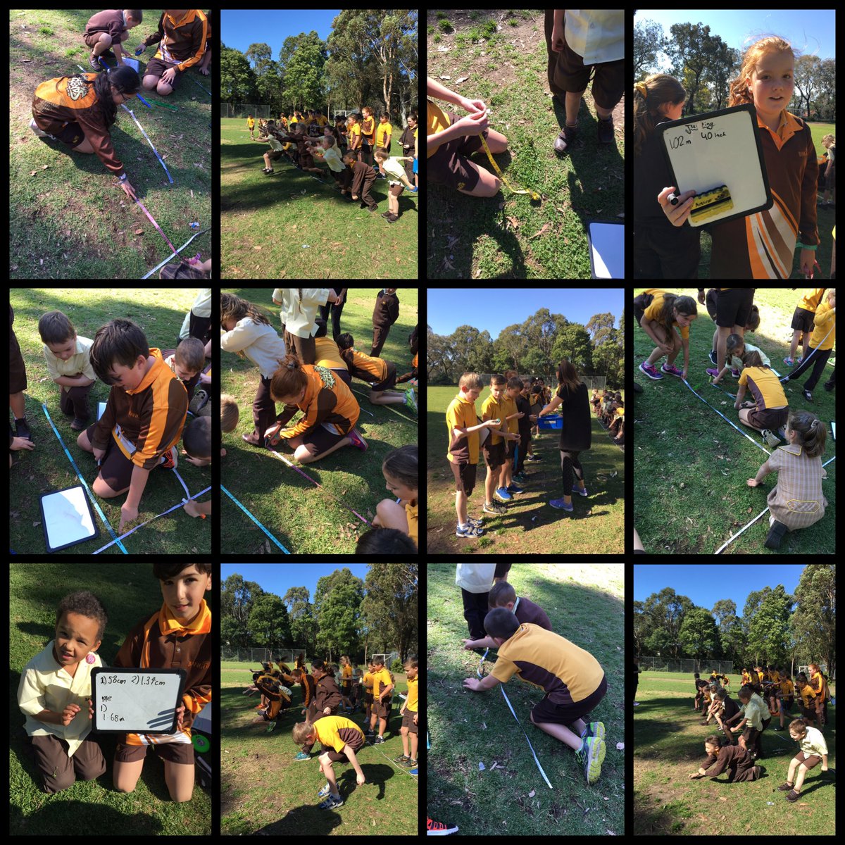 lillymorabito4's tweet photo. Collaborative learning and integrated units of work on bottom grass @BangorPs #measuring #comparinglength https://t.co/yDLoA1UiqU