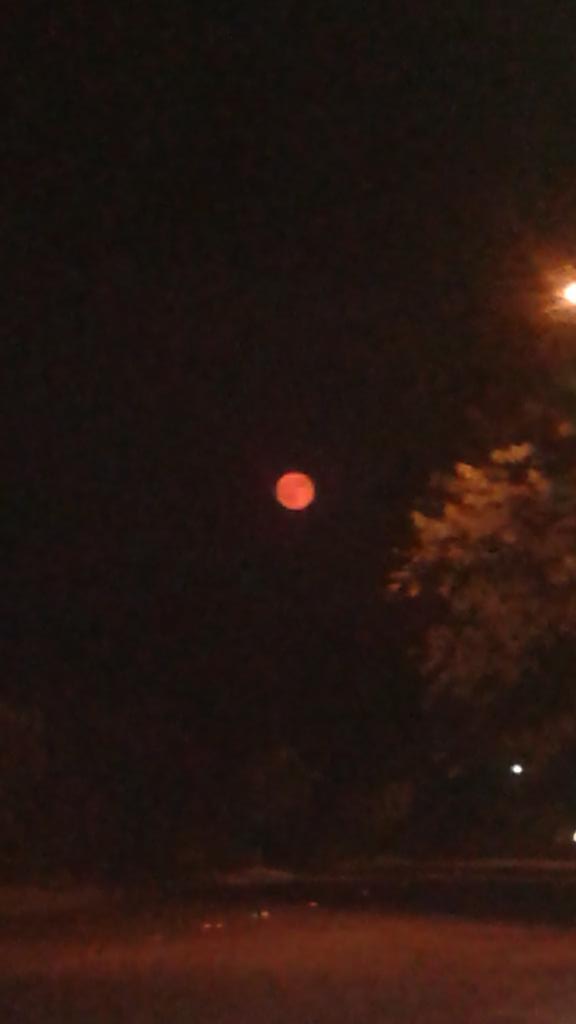 BevilleGina's tweet photo. Awesome blood red moon tonight♥♥♥ https://t.co/ti2zlGCj7e