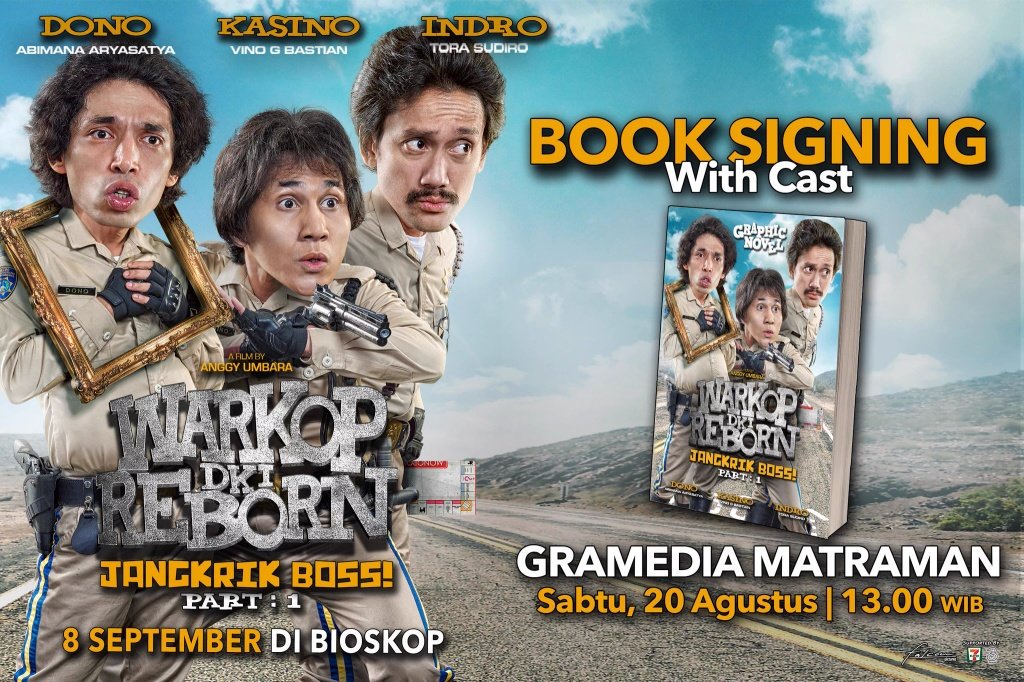 VinoGB_Friends's tweet photo. Besok bertemu @VinoGBastian__ di Gramedia Matraman jam 13:00 utk Book Signing Graphic Novel #WarkopDKIReborn see ya! https://t.co/zot0HK5dg0