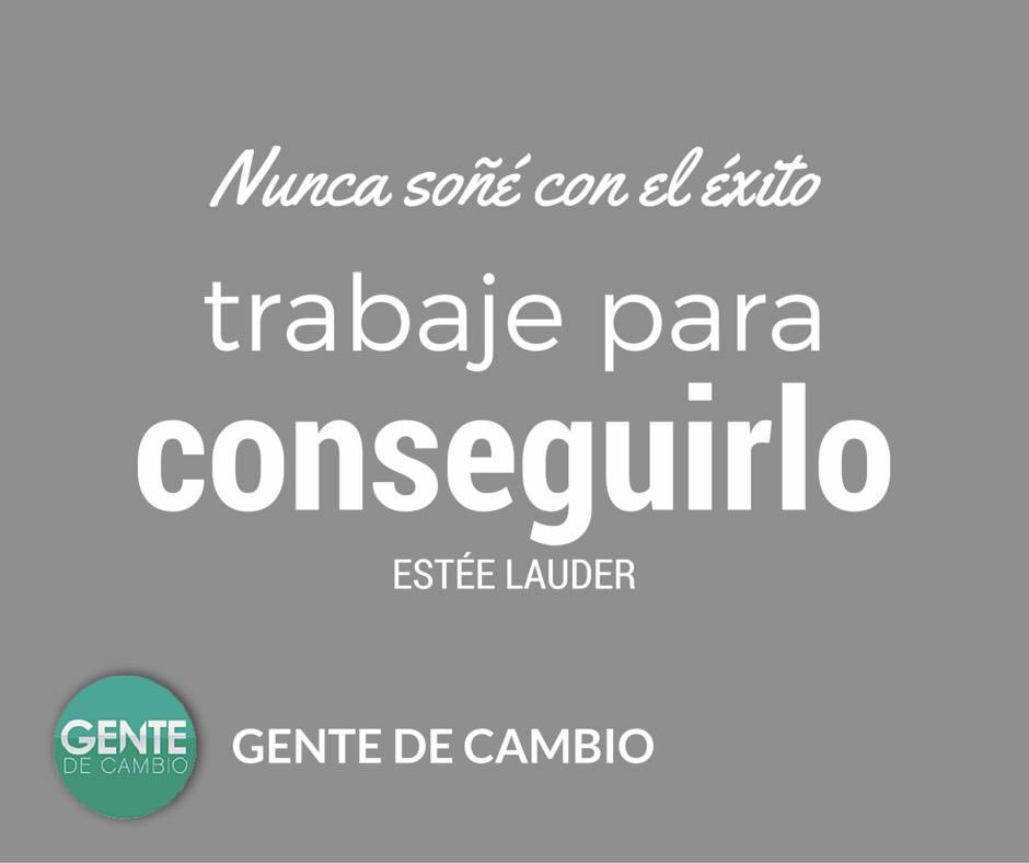 Gentedecambiotv's tweet photo. «Nunca soñé con el éxito, trabajé para conseguirlo» —Estée Lauder 
#GenteDeCambio #ÚneteAlCambio #éxito https://t.co/vW9QJXn3bX