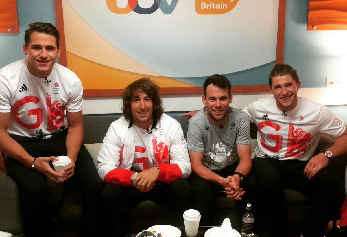 We've got a gaggle of Olympic medallists with us this morning - we're so proud of you all! #Rio2016 <a href="/MarkCavendish/">Mark Cavendish</a>