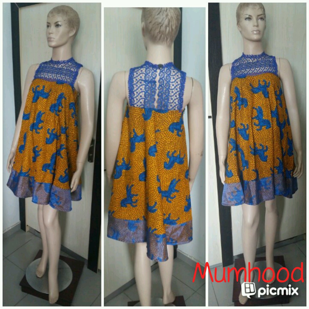 ankara swing dress