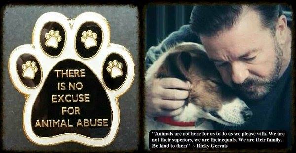 Protect_Wldlife's tweet image. Please RT: Buy a 'There Is No Excuse For Animal Abuse' badge &amp;amp; help @PupAid! ebay.co.uk/itm/THERE-IS-N… @RickyGervais