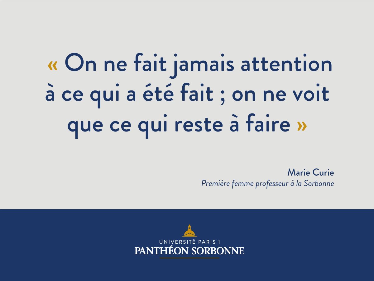 Universite Paris 1 Pantheon Sorbonne On Twitter Citation De La