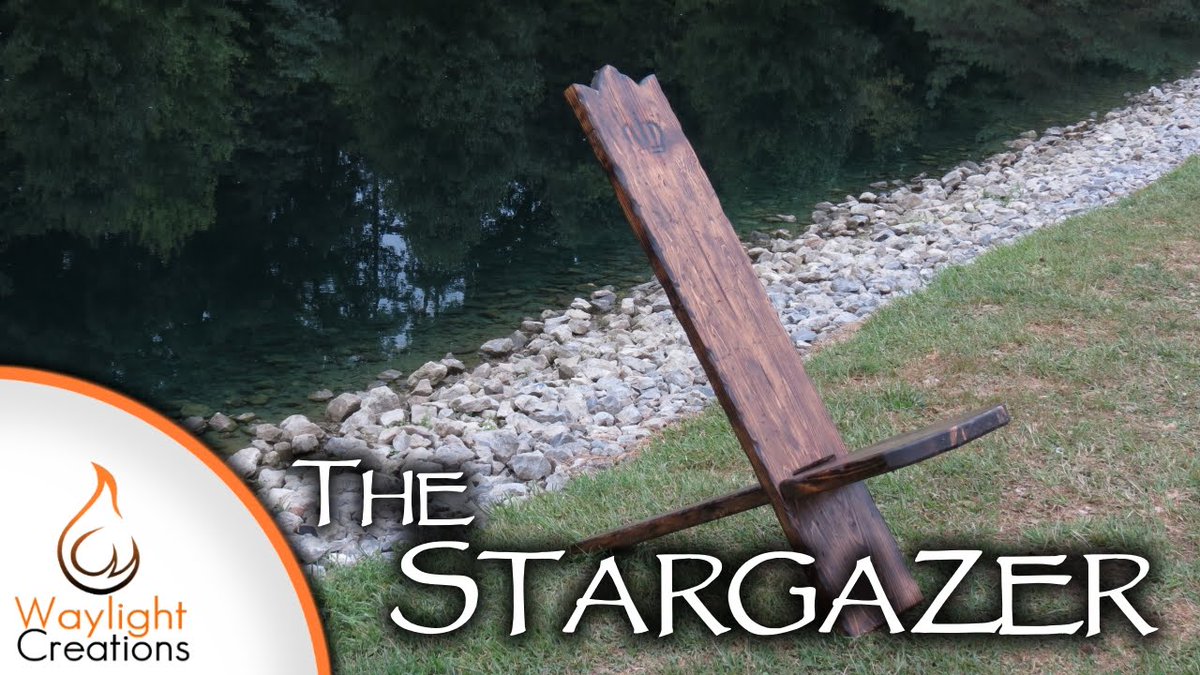 Check out how we made a stargazer / viking chair. buff.ly/2bOg5Zi #DIY #woodworking #vikingchair #medieval