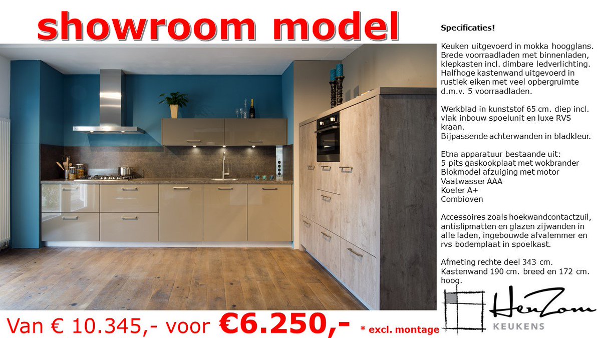 Afbreken schade Memoriseren Henri Zomer on Twitter: "Deze #keuken moet plaatsmaken voor de nieuwste  modellen Profiteer van deze speciale #showroom aanbiedingij #HenZom  https://t.co/NAf6cmsyK7" / Twitter