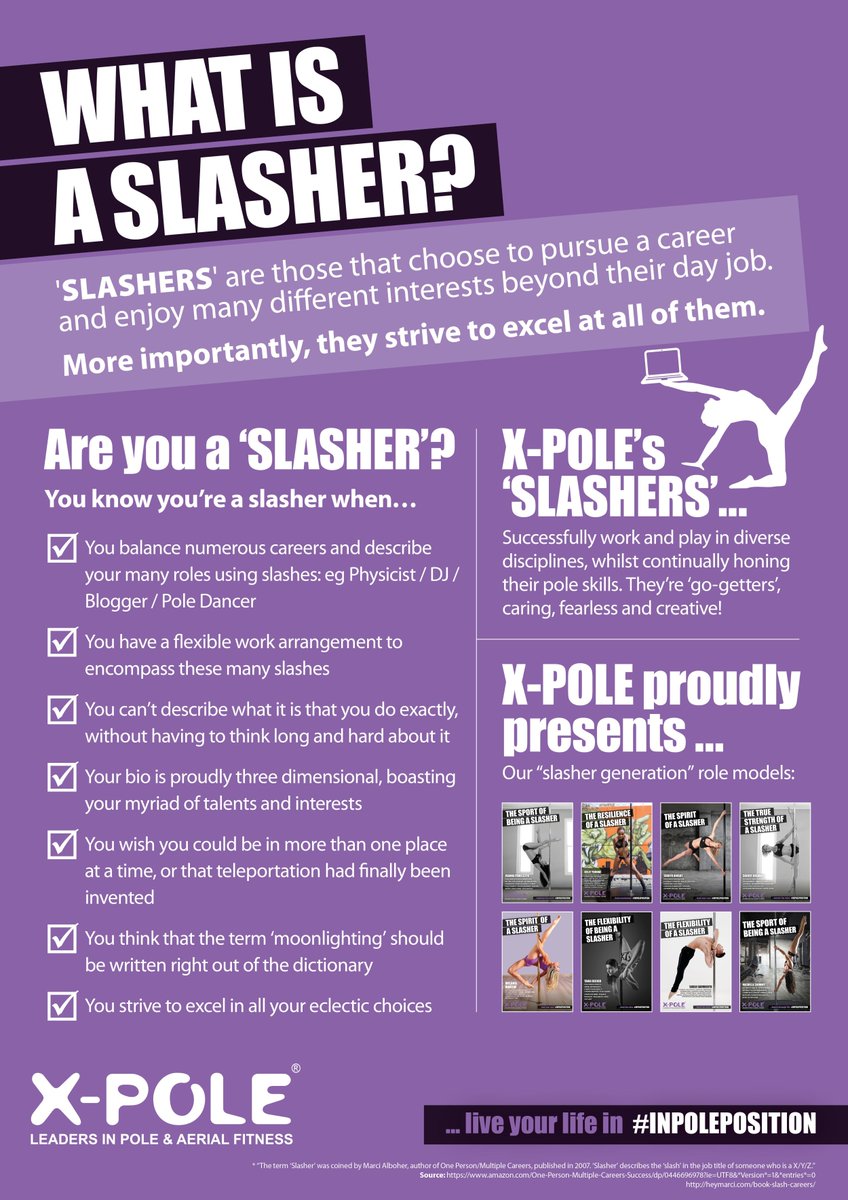 XPoleSA's tweet photo. Yesterday we announced @dre_ama as our Aug #XPoleSA #slasher… still not quite sure what a #slasher is? Check it out- https://t.co/SwGkFJfyIV