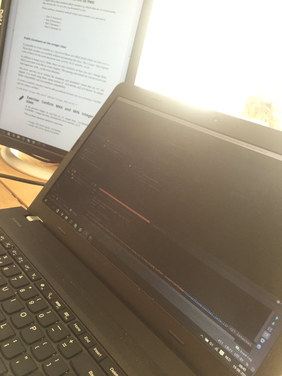 NicolaiRoos's tweet image. Finally some time for #javaForTesters and yes you see an #error :-)
