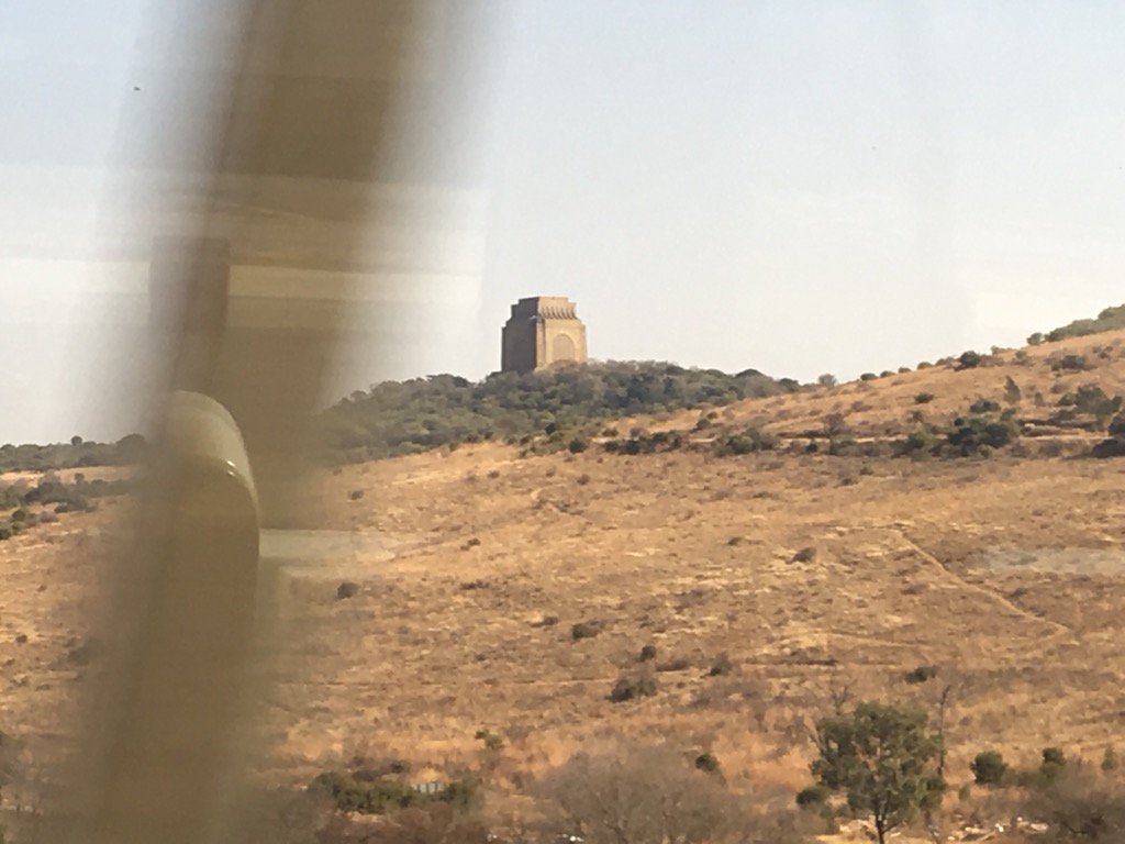 karinbrynard's tweet photo. Taken from Gautrain: Voortrekker monument. Such a weird &amp; wonderful building https://t.co/8UWvL2h6hc