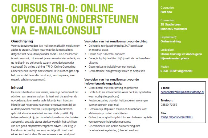 Leren hoe je een goed e-mailconsult schrijft? 
Kijk hier &amp; neem contact op!  dejeugdprofessional.info/training-tri-o…
#onlinejz