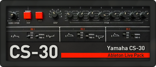 clustersound's tweet image. The synth &amp;amp; loop #Ableton Live Pack based on the rare Yamaha CS-30 with built-in sequencer goo.gl/Ubdwlw