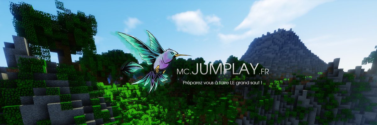 JumPlayMC's tweet photo. Ouverture de #JumPlay aujourd'hui à 14h ! Soyez au rendez-vous sur https://t.co/TkCXdXWeaU (1.10) ! https://t.co/9cEh3jloTc
