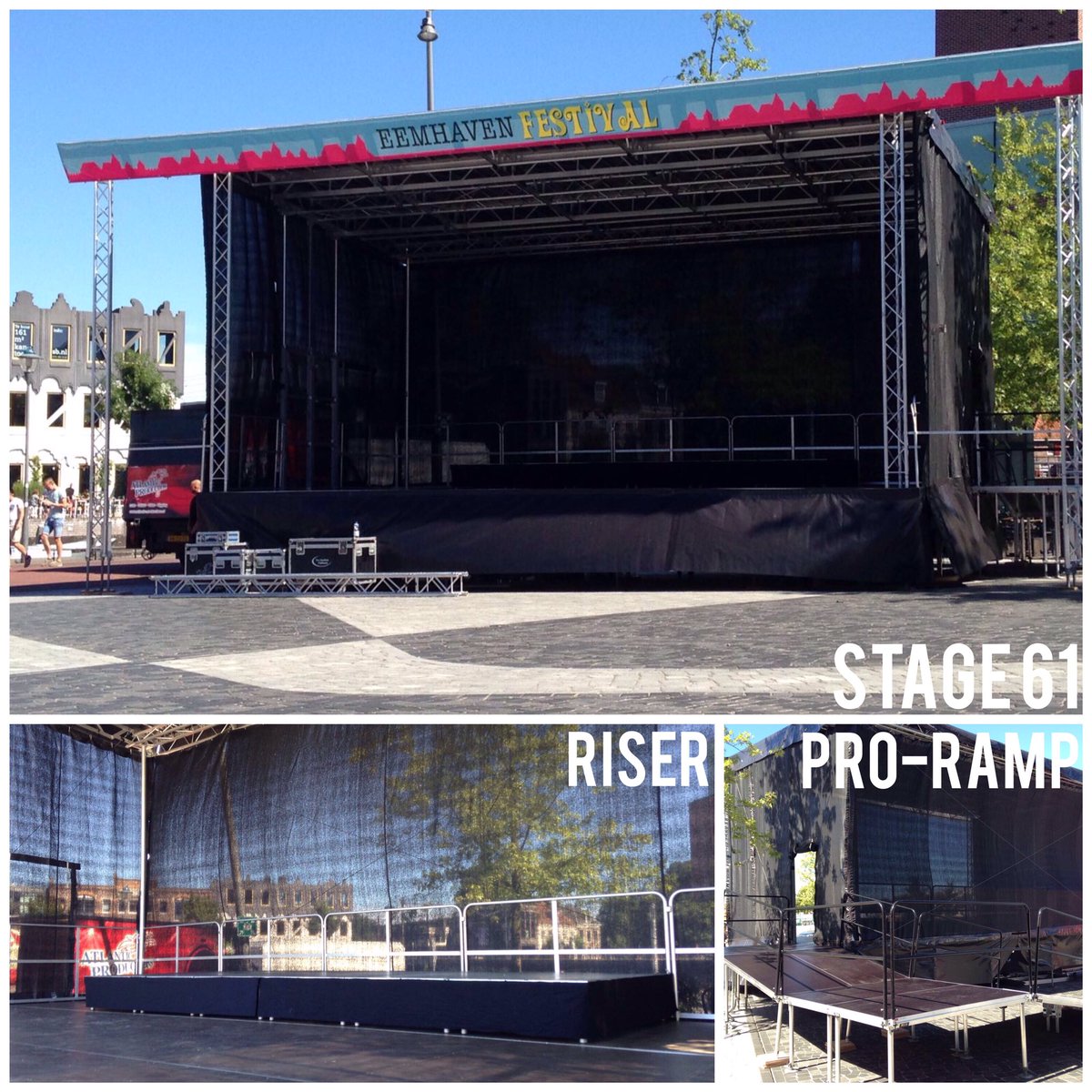 stagecompanyEU's tweet photo. Wij wensen het Eemhaven Festival veel plezier! #podium #stage61 #stagedex #prolyte #eemhavenfestival #stagecompany https://t.co/0IRWAq1WWs